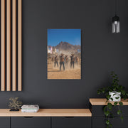Frontier Gunslingers Western Street Standoff Wall Art & Canvas Print