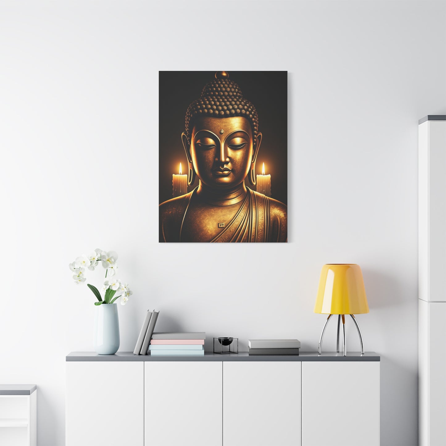 Candlelight Serenity Buddha Wall Art & Canvas Prints