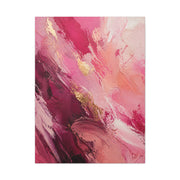 Pink Abstract Expressionist Brushstroke Wall Art & Canvas Print