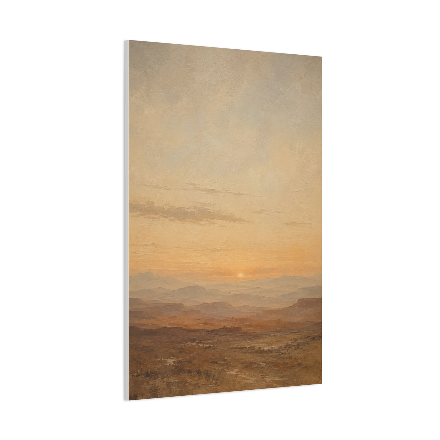 Minimal Desert Horizon Sunset Panorama Wall Art & Canvas Print
