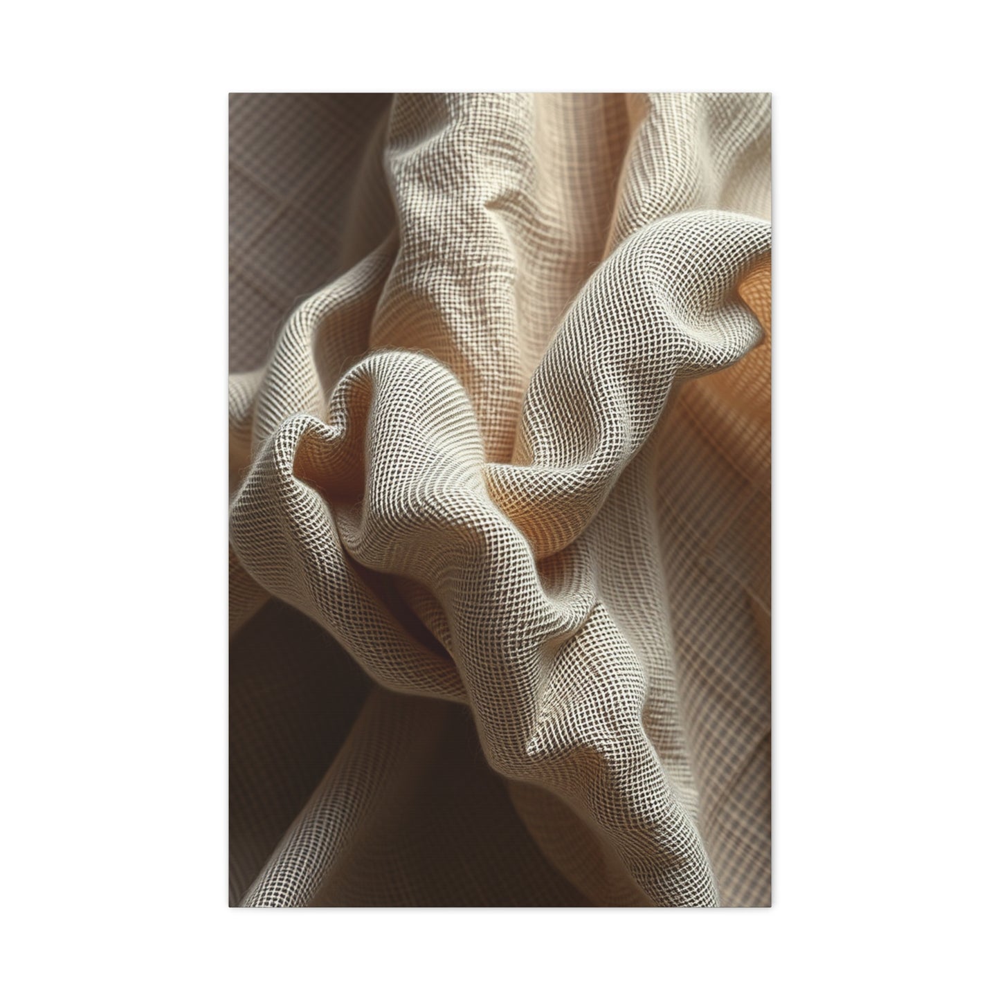 Supreme Taupe, Linen, and Gray Art Beautiful Collection Wall Art & Canvas Print
