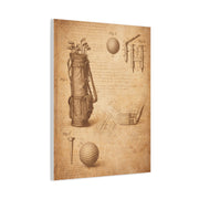 Vintage Golf Equipment Patent Study Wall Art & Canvas Print