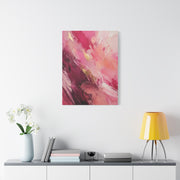 Pink Abstract Expressionist Brushstroke Wall Art & Canvas Print