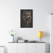 Baroque Gothic Wolf Head Sculpture Portrait Wall Art & Canvas Print