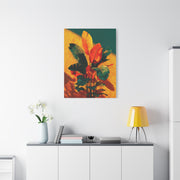 Tropical Sunlit Botanical Contrast Wall Art & Canvas Print