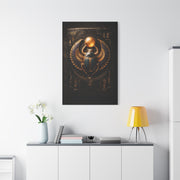 Egyptian Scarab Gold Relief Wall Art & Canvas Print