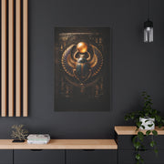 Egyptian Scarab Gold Relief Wall Art & Canvas Print