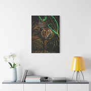 Neon Jungle Tiger Luxe Statement Tropical Wall Art & Canvas Print
