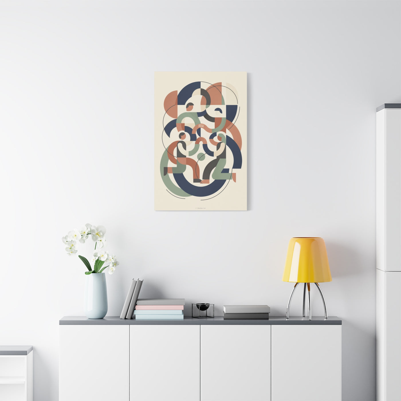 Abstract Collaboration Geometry Wall Art & Canvas Print