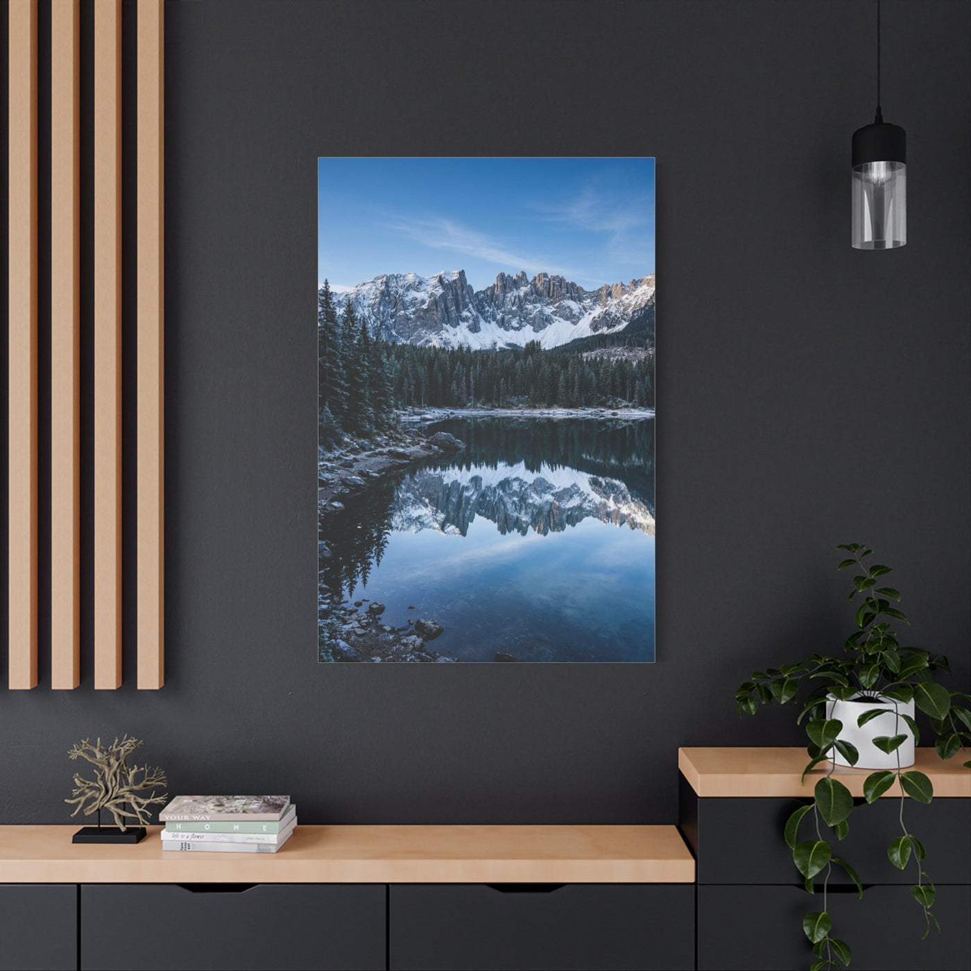Crisp Alpine Mirror Lake Wall Art & Canvas Print