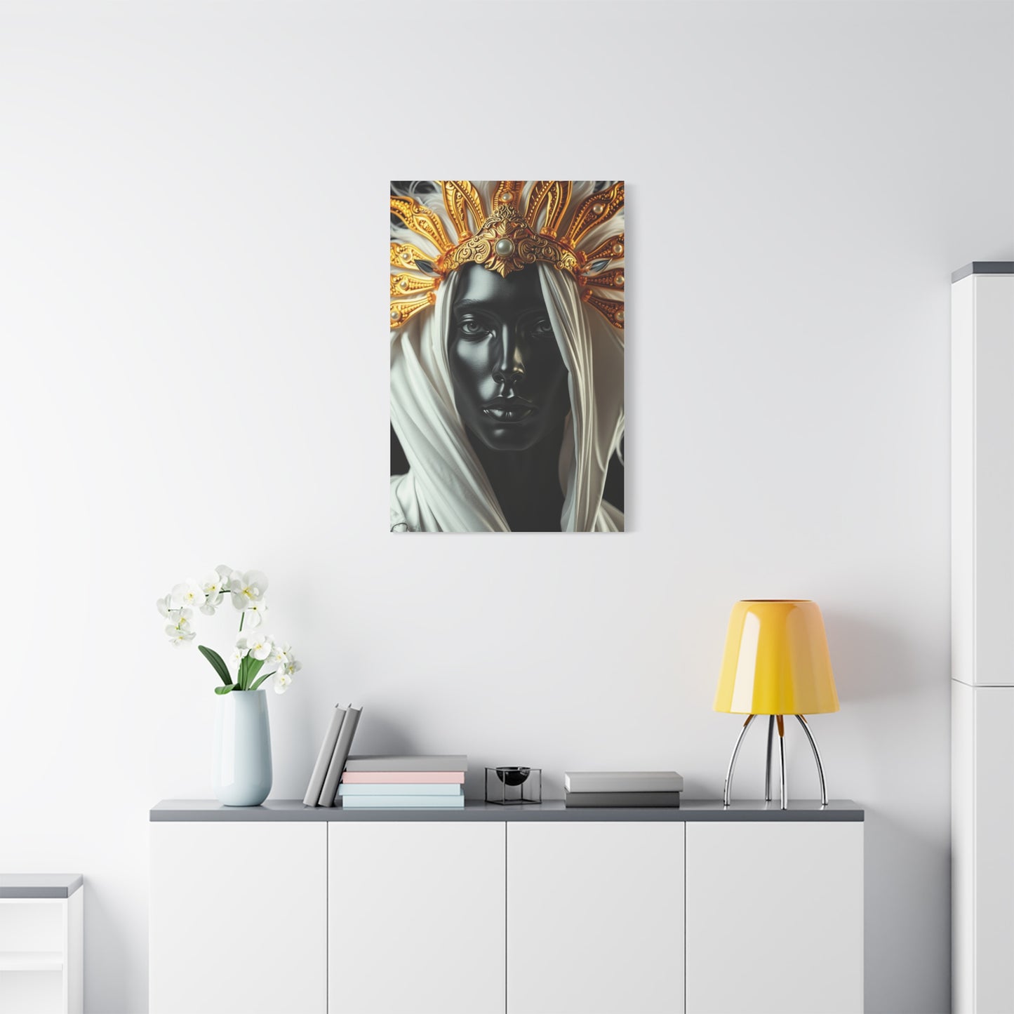 Supreme Collection Black White and Gold Art Wall Art & Canvas Print