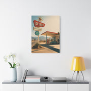 Desert Gas Station Americana Wall Art & Canvas Print