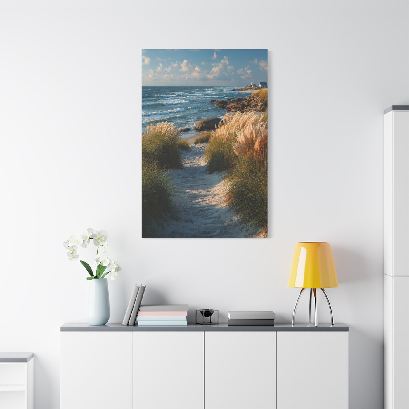 Coastal Dune Path Landscape Wall Art & Canvas Print