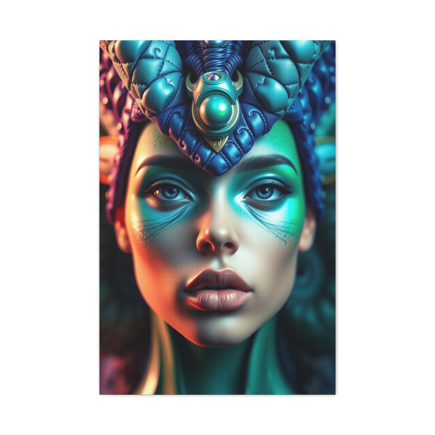Supreme Collection Blue & Green Art Wall Art & Canvas Print