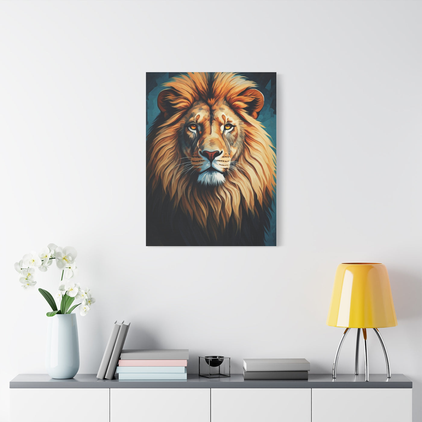 Majestic Golden Mane Lion Wall Art & Canvas Print