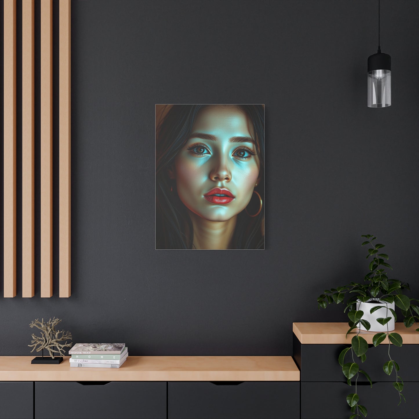 Graceful Queen Representation Wall Art & Canvas Print