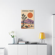 Joshua Tree National Park Retro Poster Southwest Wall Art & Canvas Print