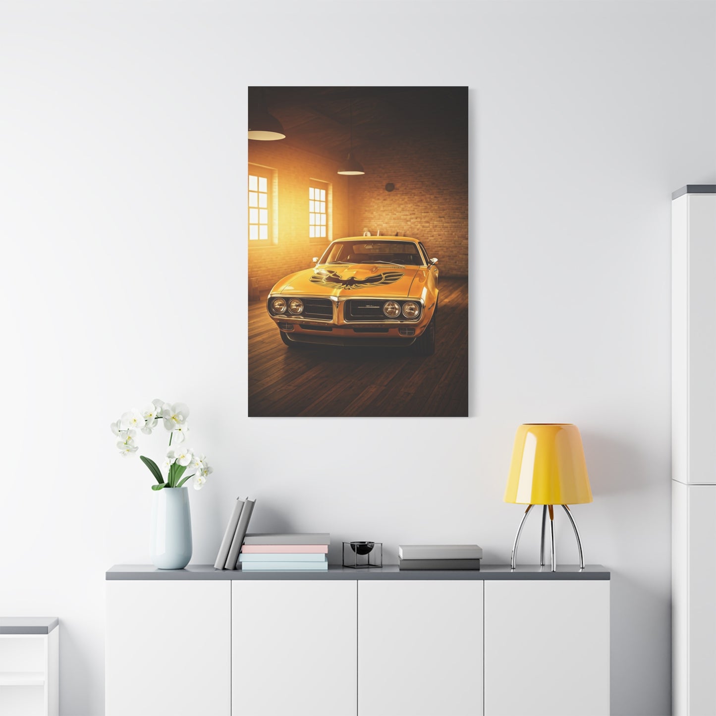 Pontiac Firebird Trans Am Hood Bird Icon Wall Art & Canvas Prints