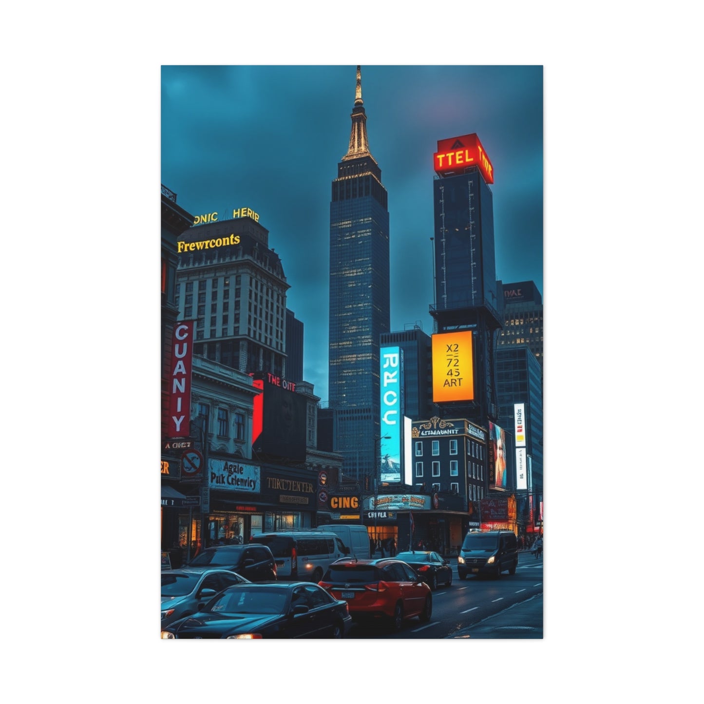 Cityscape Symphony Canvas Wall Art & Canvas Print