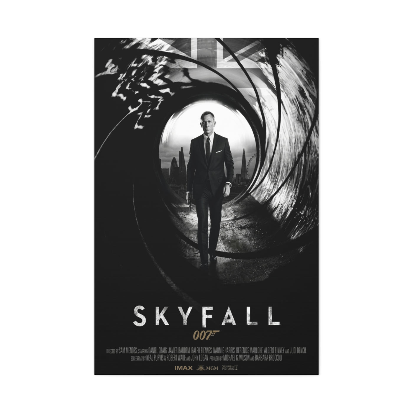 Skyfall Movie Poster Wall Art & Canvas Print