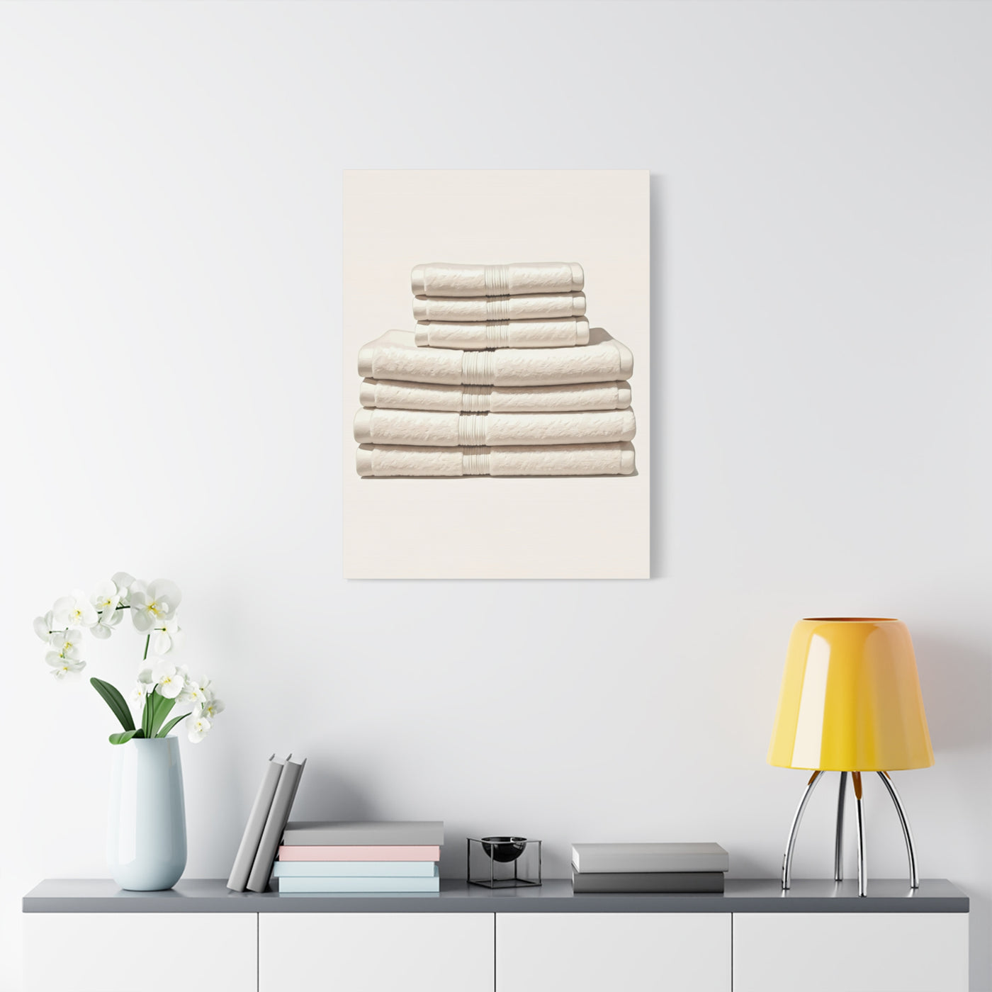 Neutral Linen Stack Wall Art & Canvas Prints