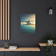 Seaplane Over Tropical Waters Wall Art & Canvas Prints