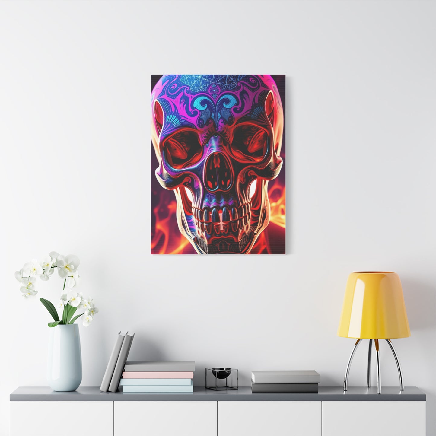 Trippy Skull Art Premium Canvas 18 Wall Art & Canvas Print