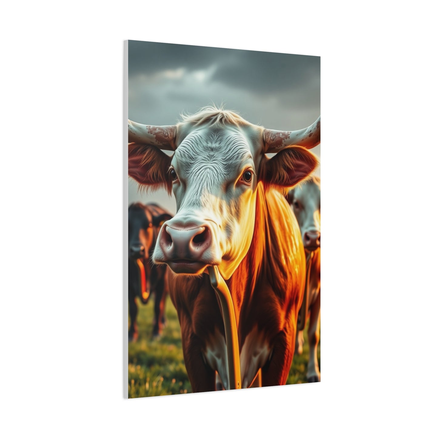 Aristocratic Bovines Masterpiece Wall Art & Canvas Print