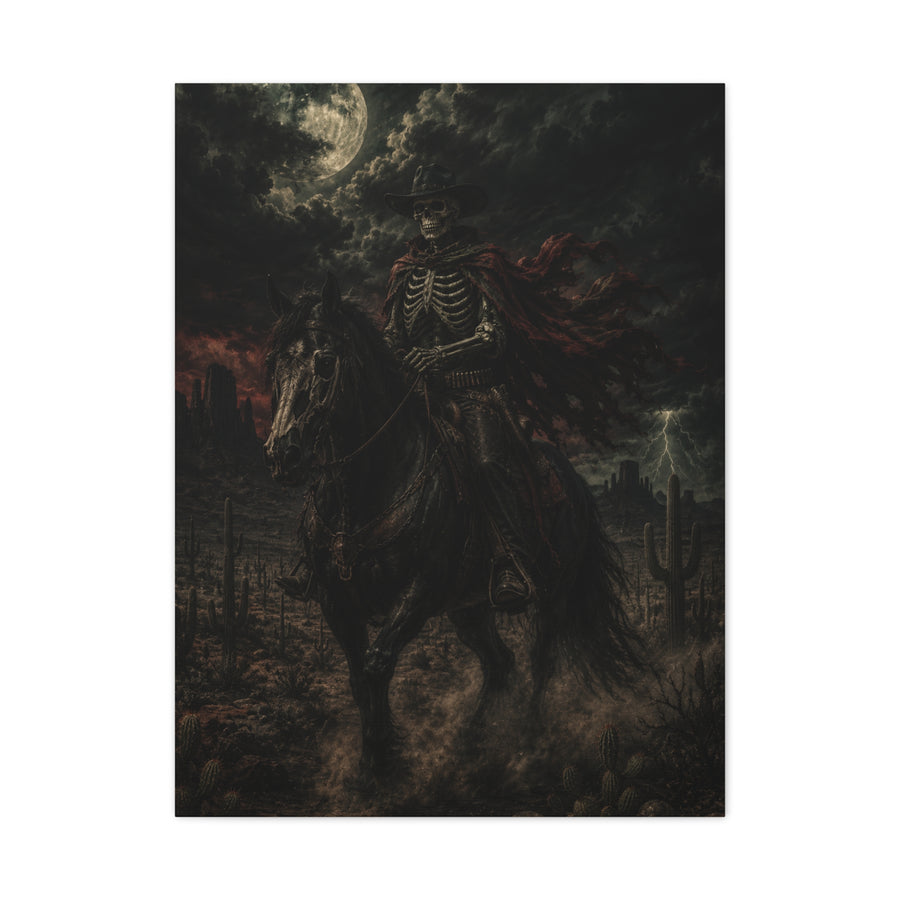 Storm Rider Gothic Western Scene Wall Art & Canvas Print