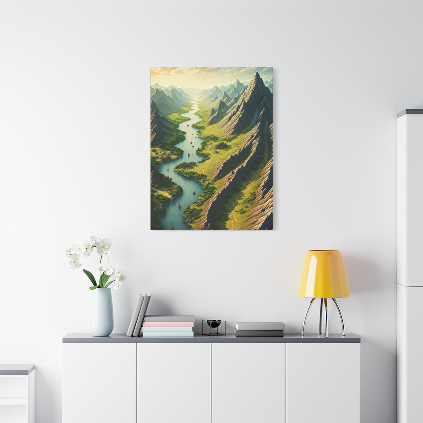 Mountain River Valley Wall Art & Canvas Prints