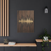 Personalized Soundwave Engraved Wood Wall Art & Canvas Print