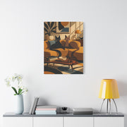 Playful Retro Cats Lounge Scene Wall Art & Canvas Print