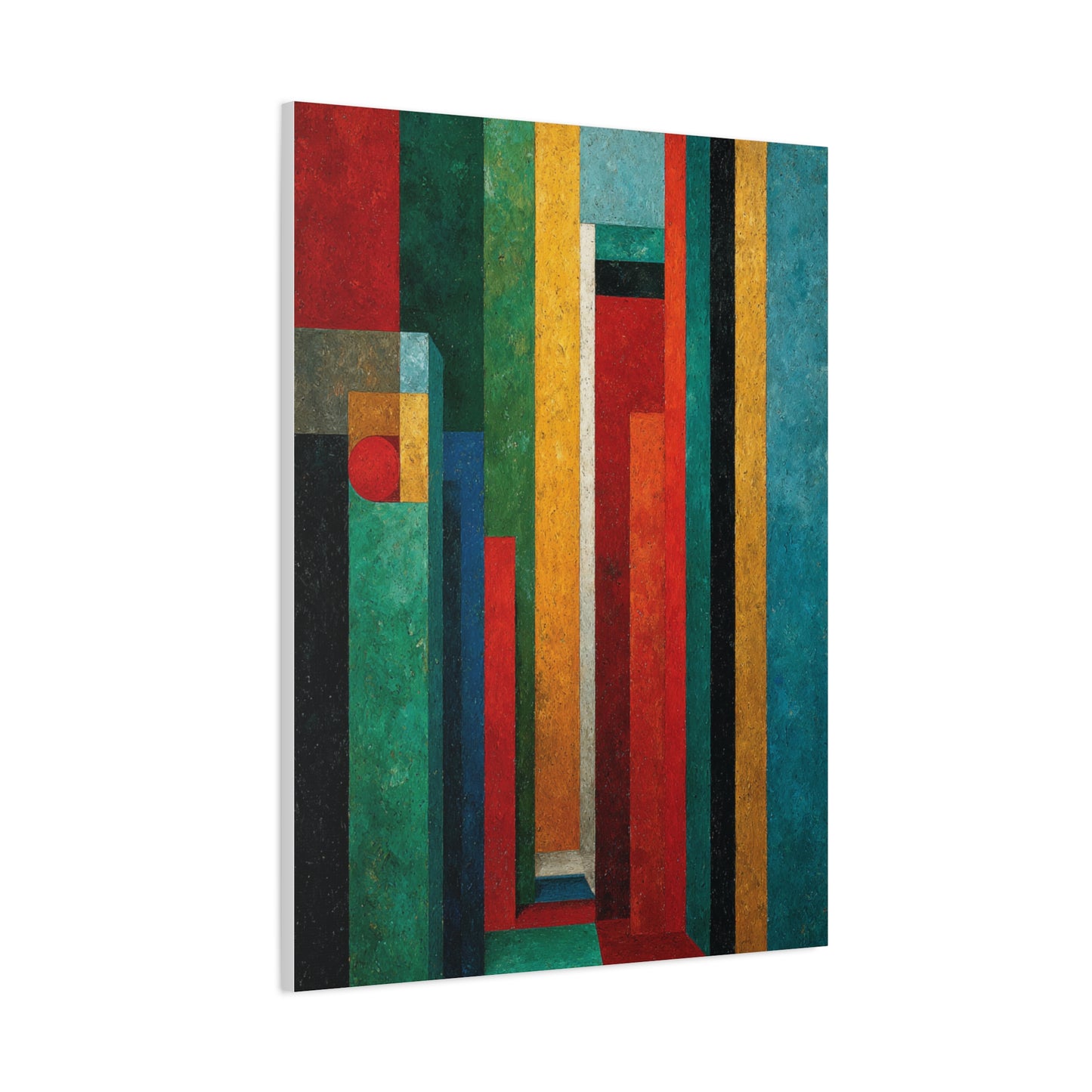 Industrial Architectural Color Block Wall Art & Canvas Print