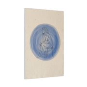 Minimal Thinker Line Art Composition Wall Art & Canvas Print