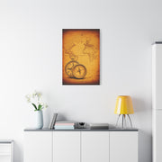 Sepia Gridland Treasure Chart Wall Art & Canvas Prints