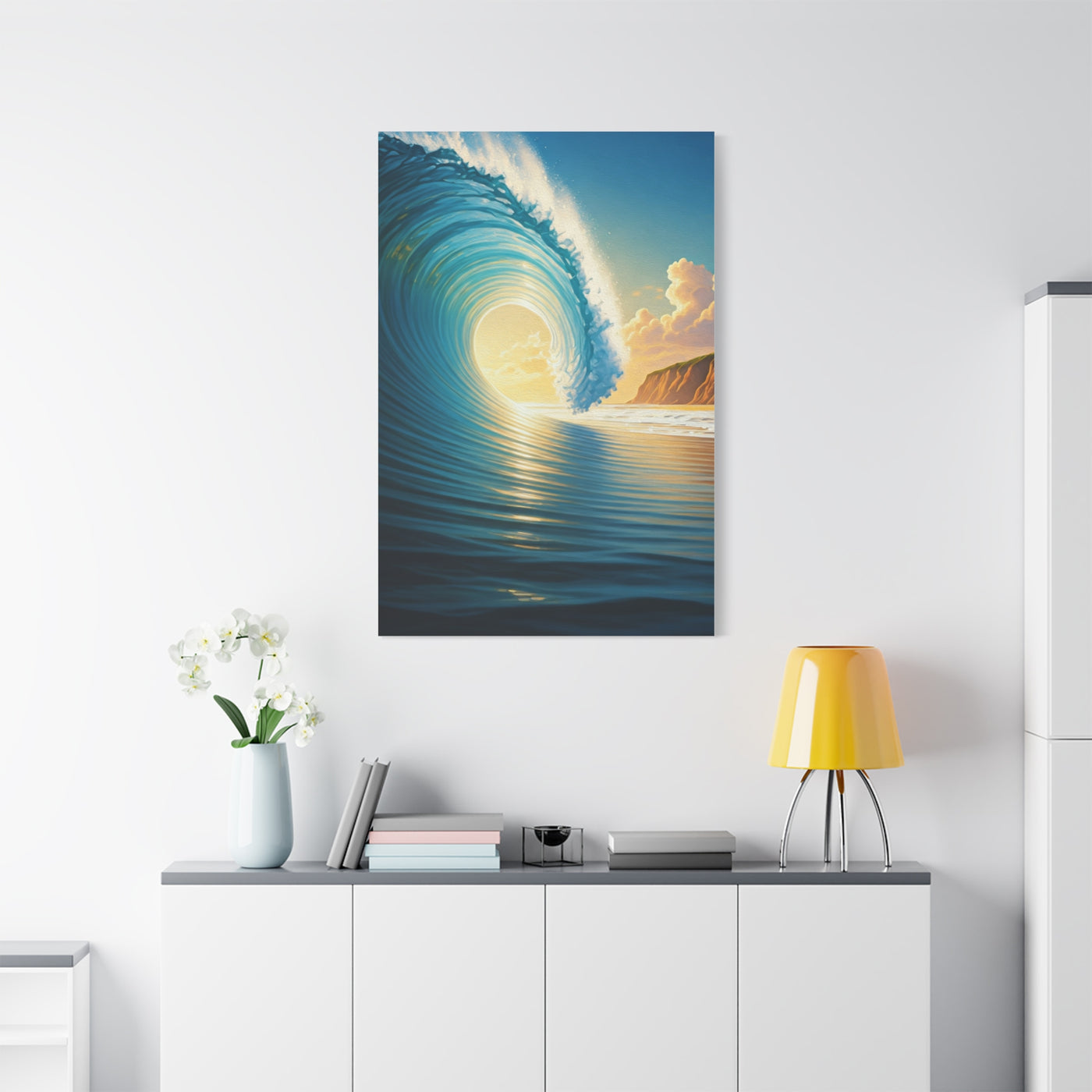 Sunset Tide Glow Coastal Wall Art & Canvas Prints