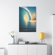 Sunset Tide Glow Coastal Wall Art & Canvas Prints