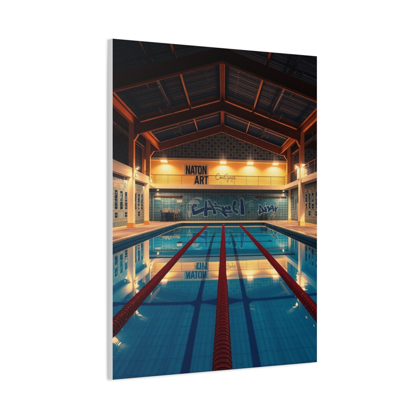 Swimming Pool Art Supreme Canvas Wall Art & Canvas Print