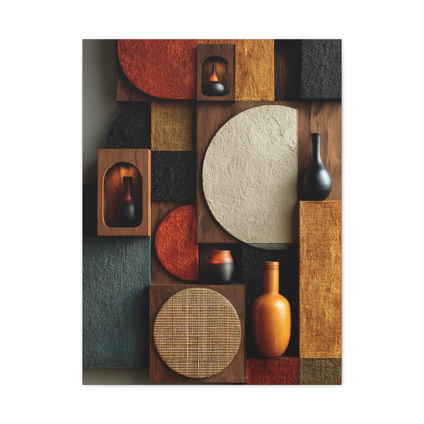 Modernist Still Life Geometry Wall Art & Canvas Print