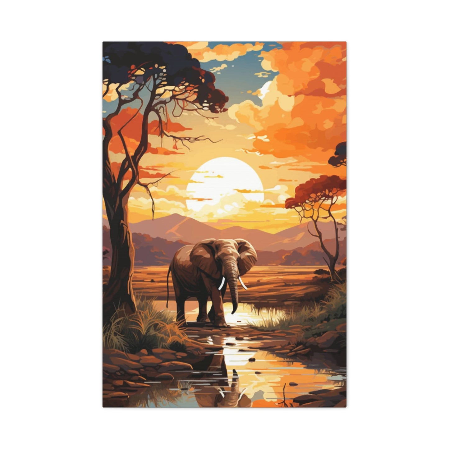 Elephant in Africa Wall Art & Canvas Prints