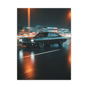 1968 Dodge Charger R/T Triple Black Night Cruise Wall Art & Canvas Prints