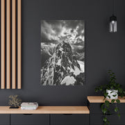 Dramatic Monochrome Alpine Storm Wall Art & Canvas Print