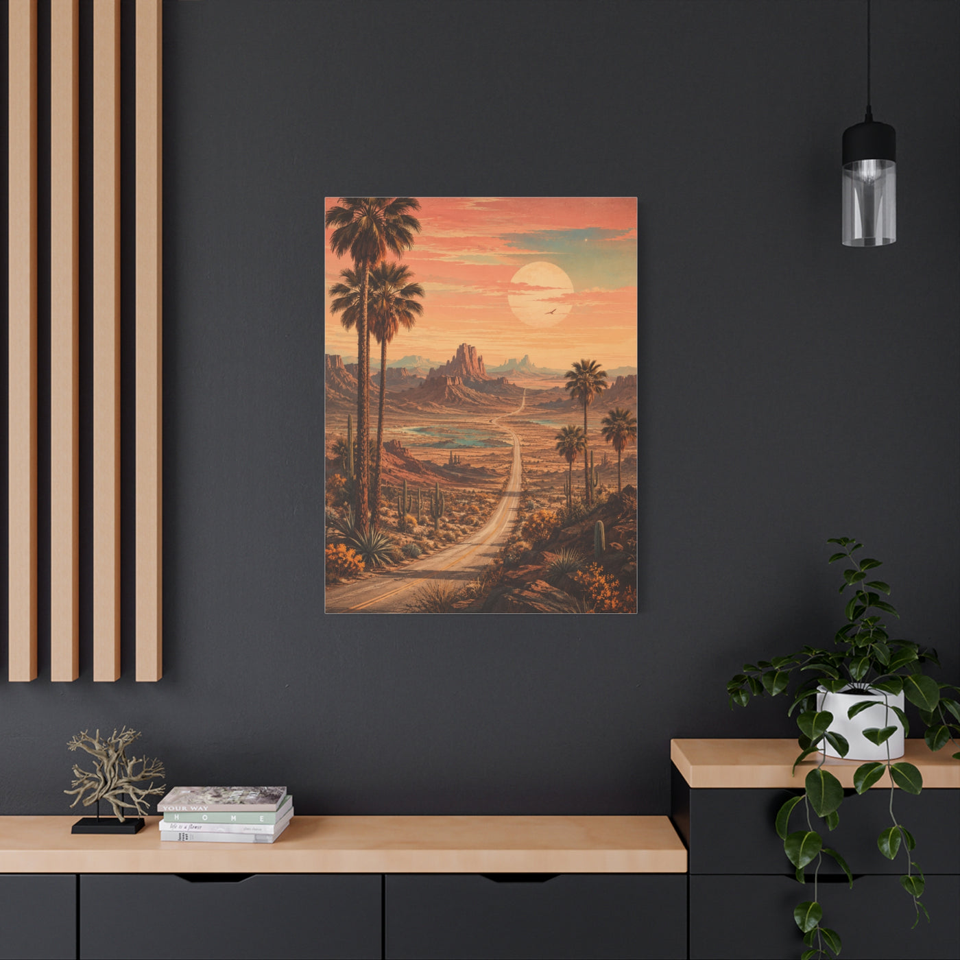 Enchanted Desert Highway Wall Art & Canvas Print