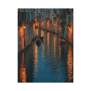 Venetian Canal Evening Glow Wall Art & Canvas Print