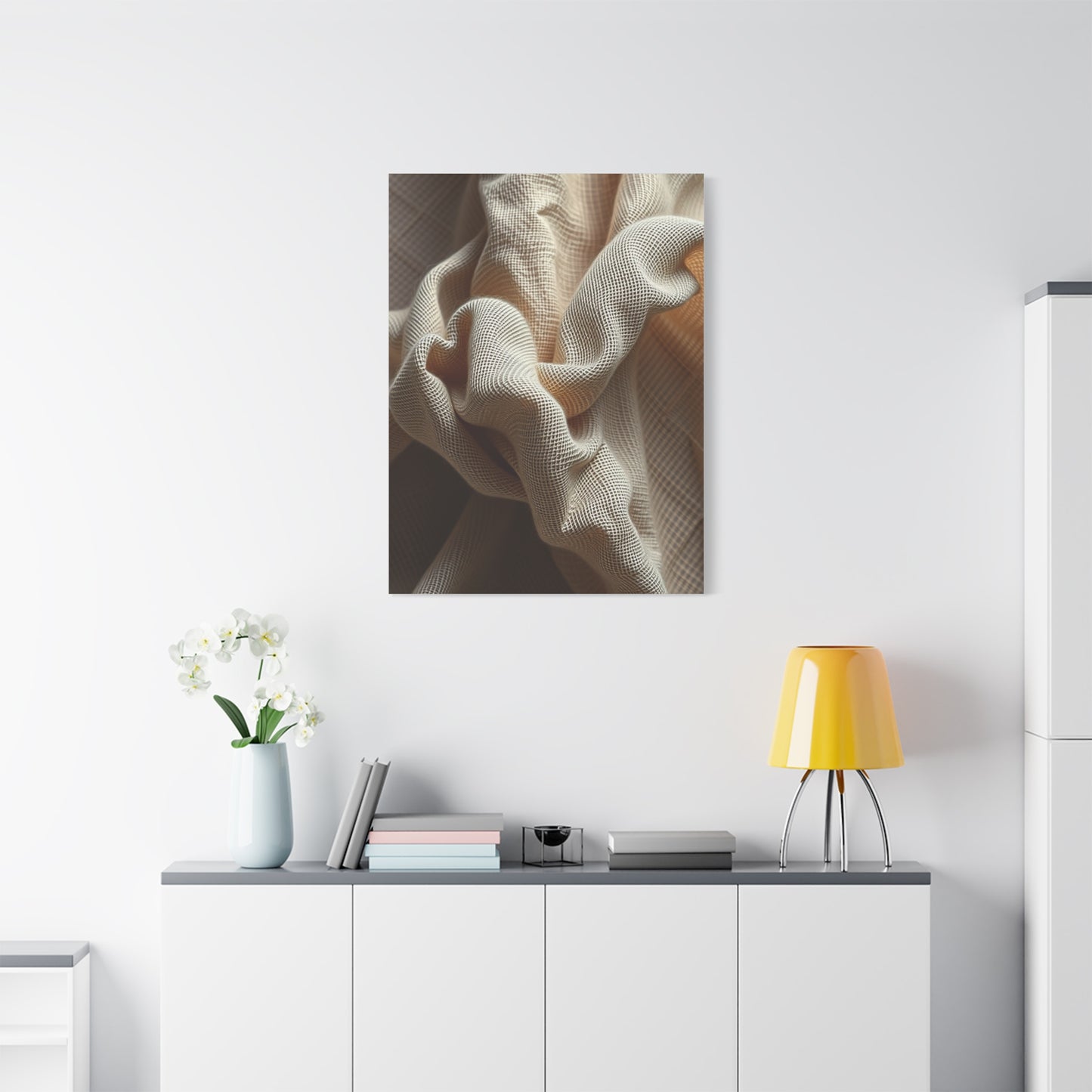 Supreme Taupe, Linen, and Gray Art Beautiful Collection Wall Art & Canvas Print