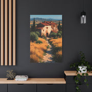 Tuscan Countryside Villa Painting Wall Art & Canvas Print