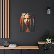 Intense Gaze Modern Portrait Wall Art & Canvas Print
