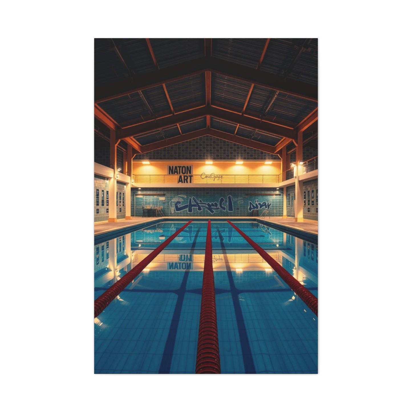 Swimming Pool Art Supreme Canvas Wall Art & Canvas Print