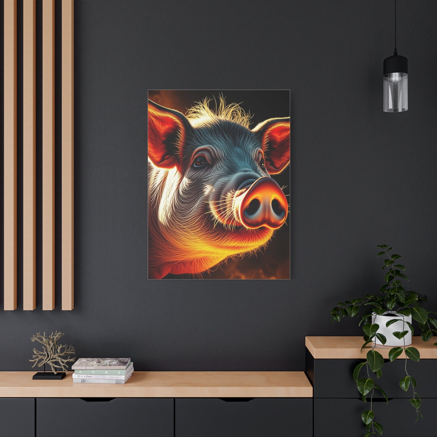 Pig Art Canvas Art 5 Wall Art & Canvas Print