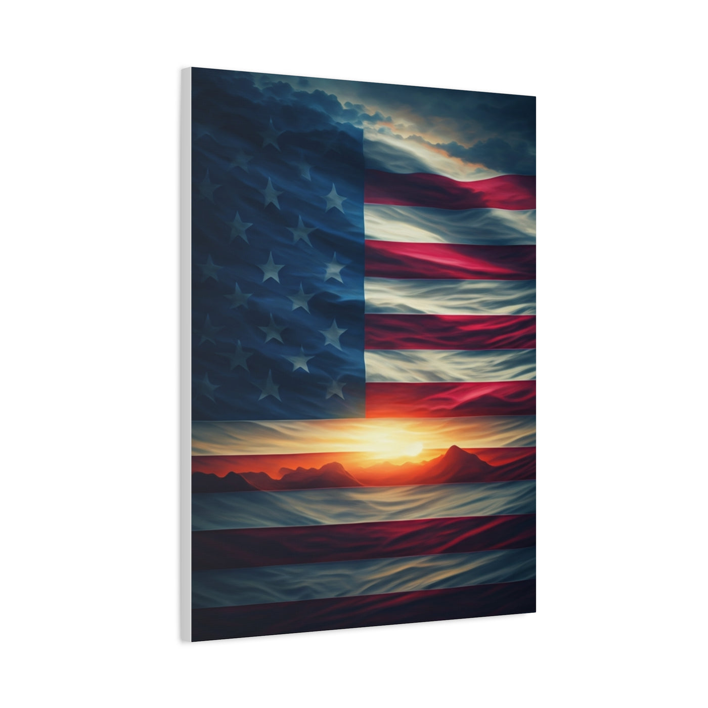 Stars and Stripes Dawn Reflection Wall Art & Canvas Prints